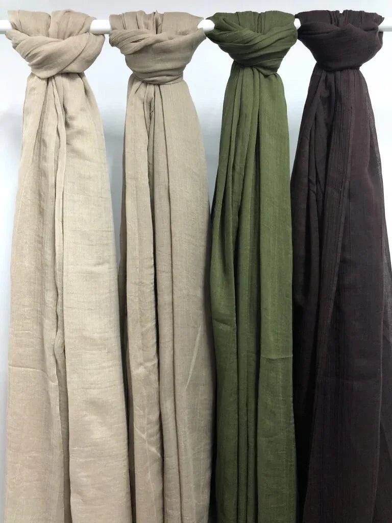 Malai plain chocolate fudge maxi hijab - Hijab Junkie UK