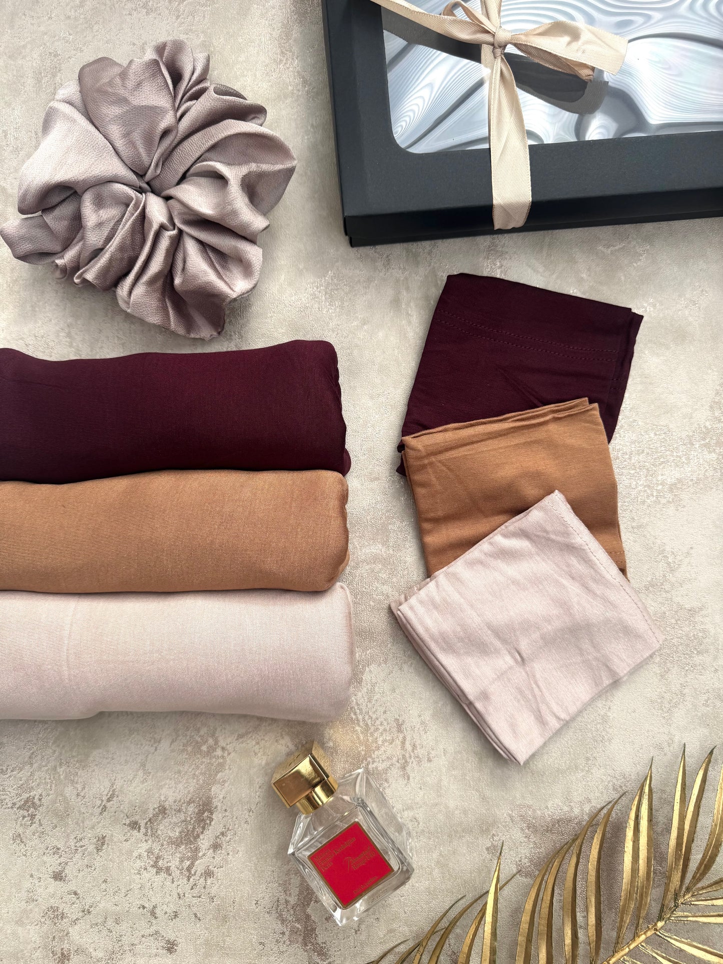 Premium jersey ruby hijab gift box set