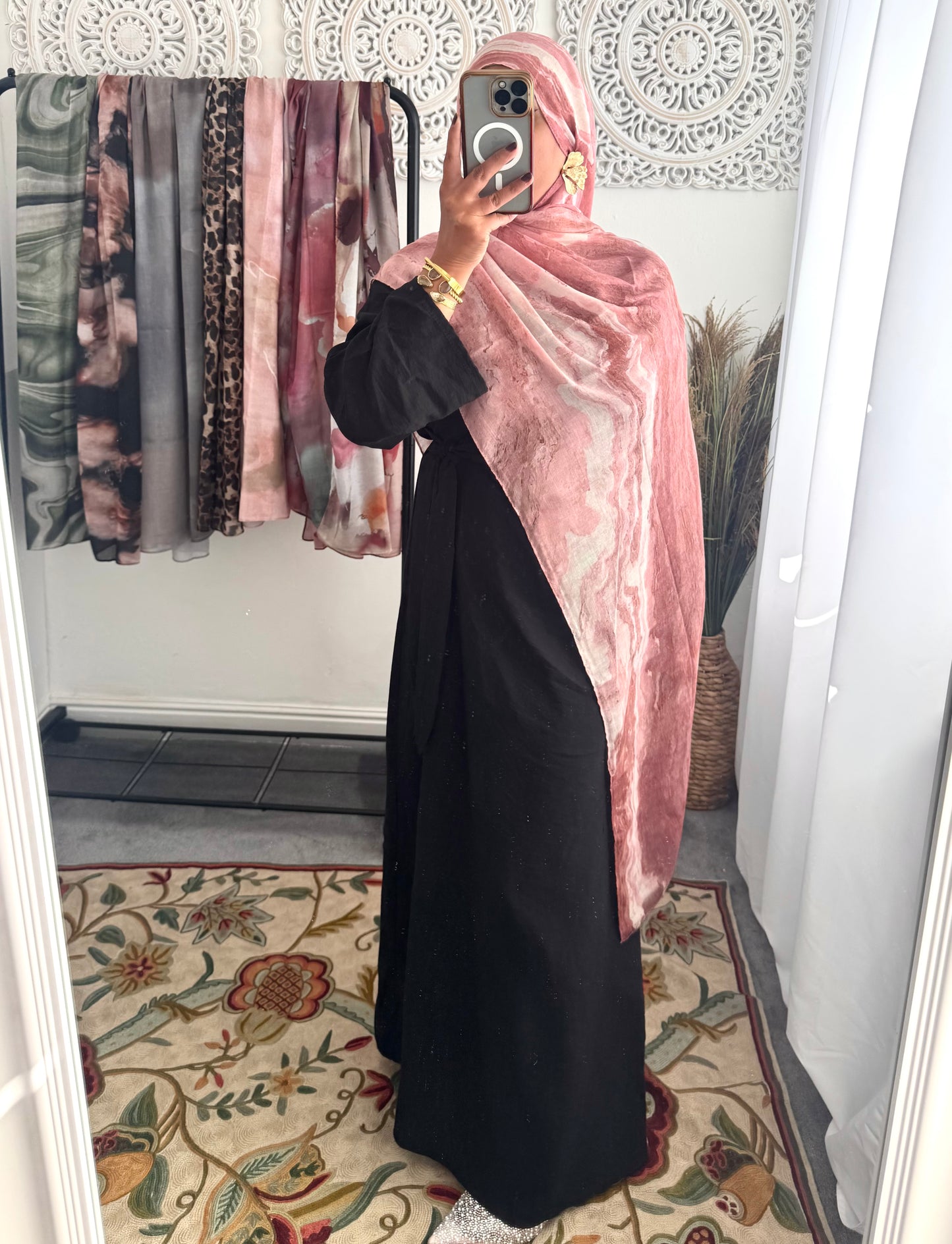 Water coloured Modal Printed Lemonade Ripple Hijab