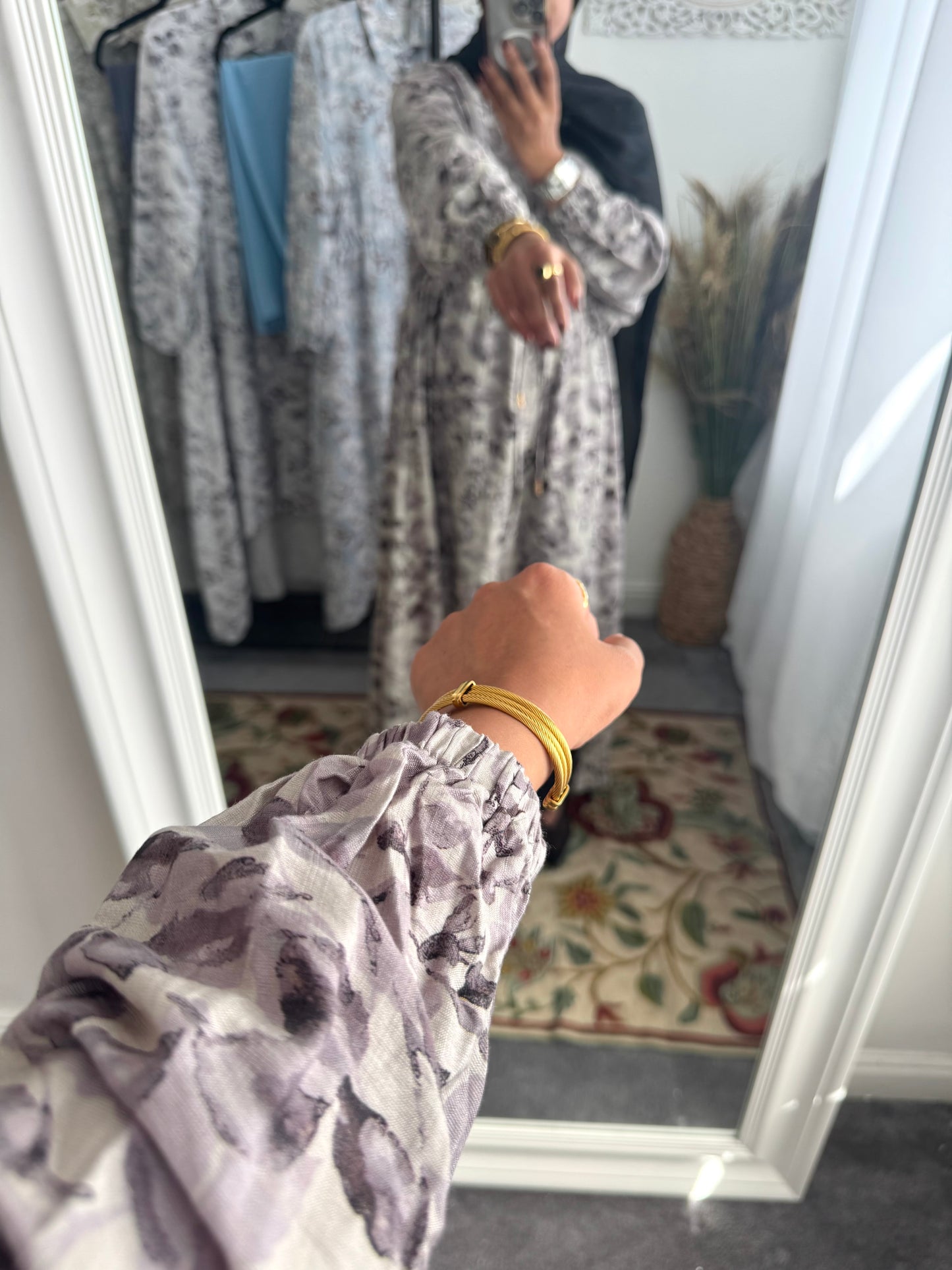 NEW Eniyah High Low A Line Free Size Printed Cord Set