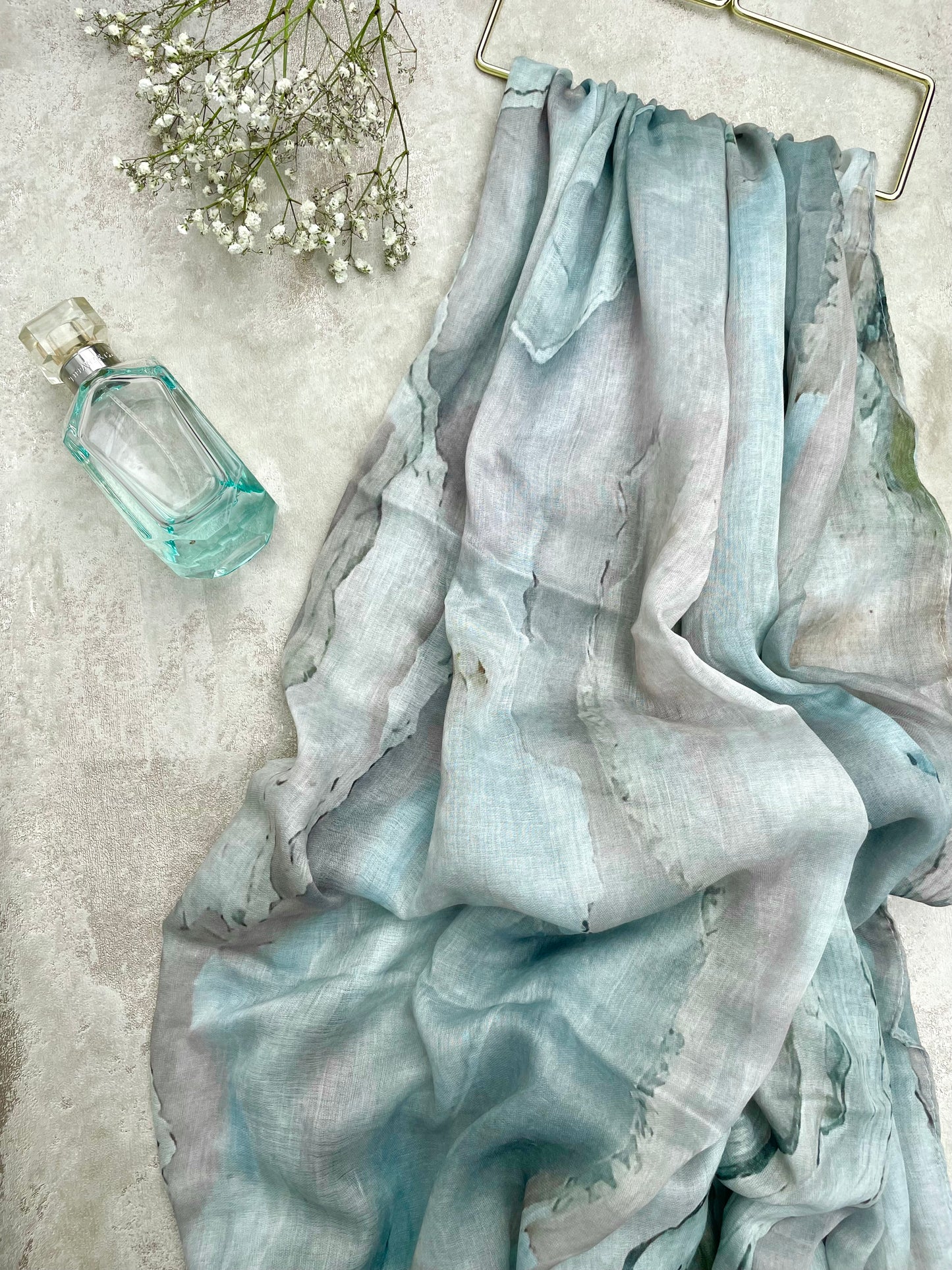 Water coloured Modal Printed Moss Hijab