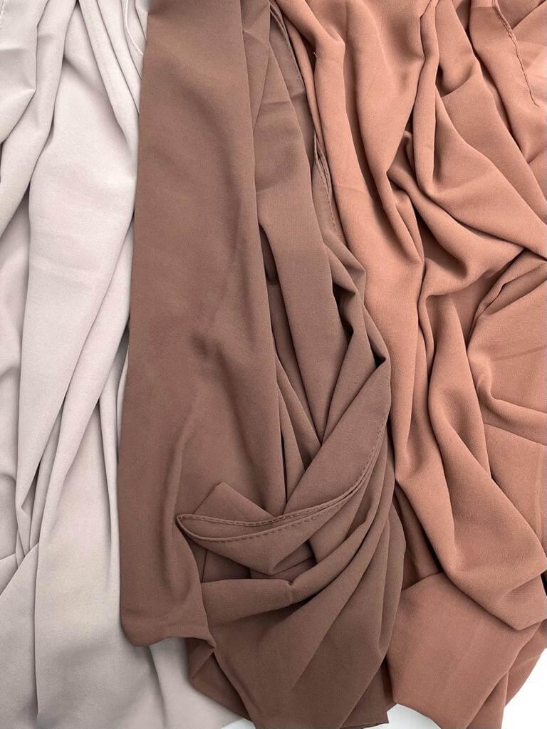 maxi super premium chiffon macaroon hijab - Hijab Junkie UK