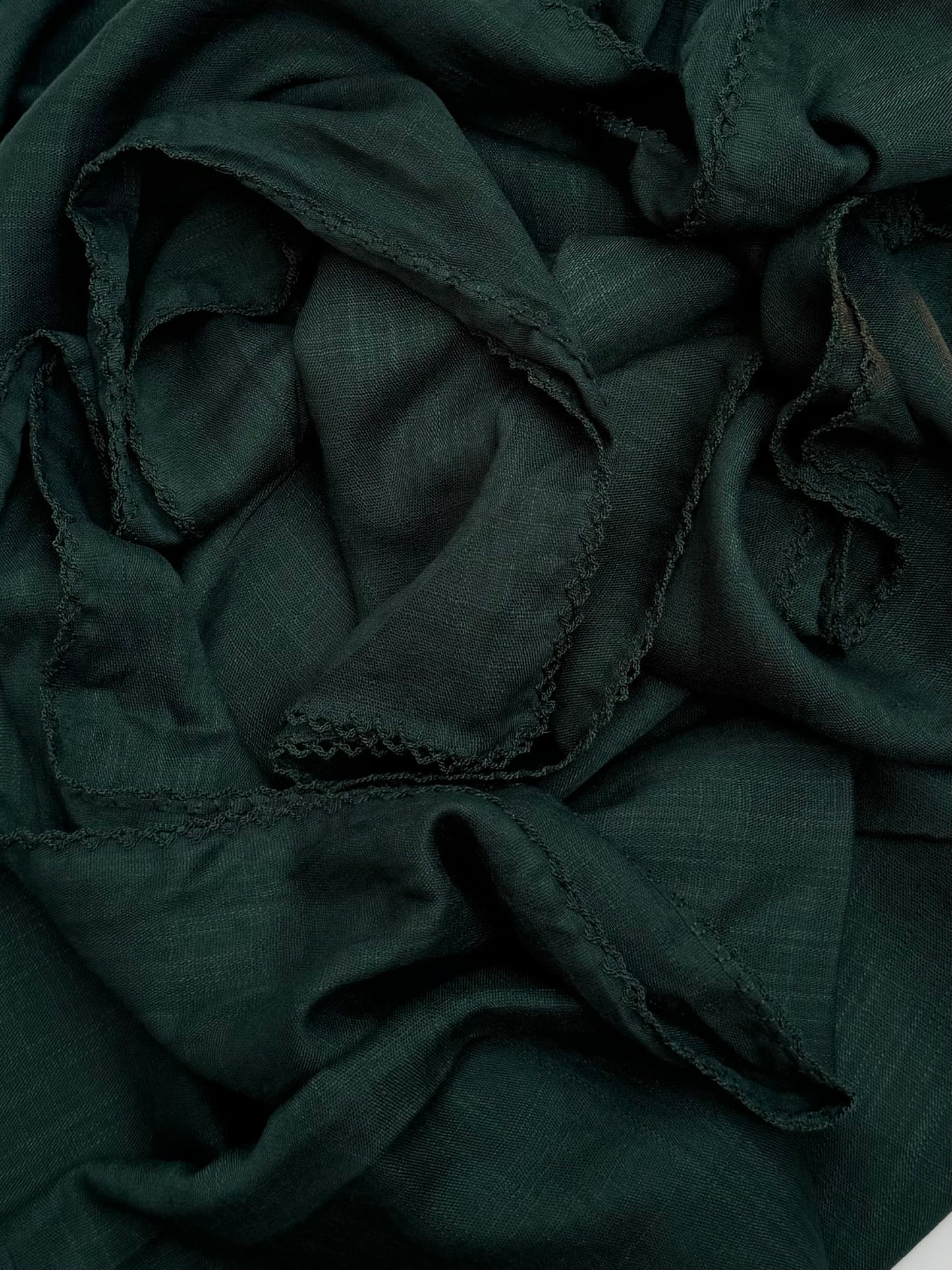 Maxi plain Turkish picot denim blue hijab