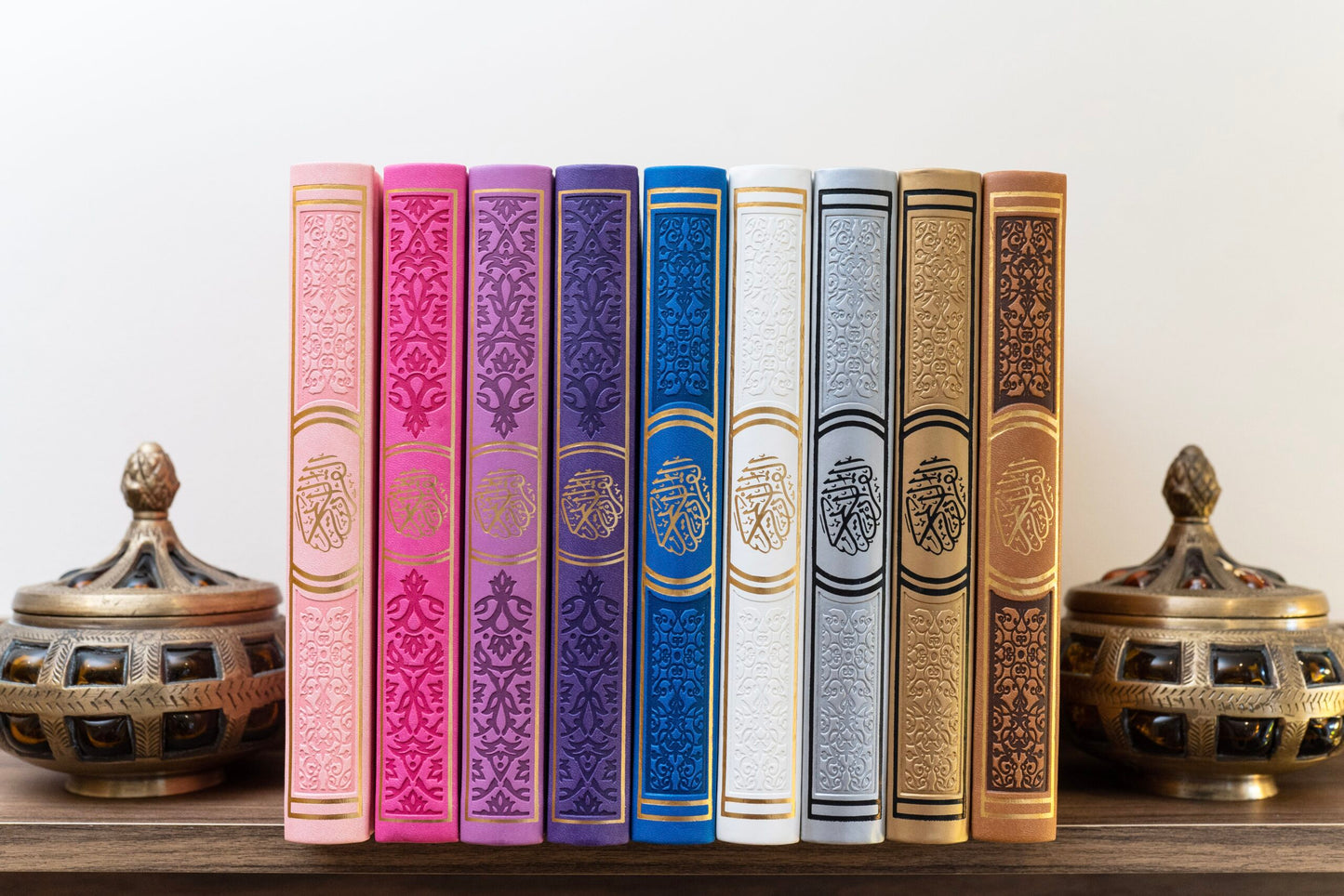 A4 Leather embossed Rainbow Quran’s 9 colours available