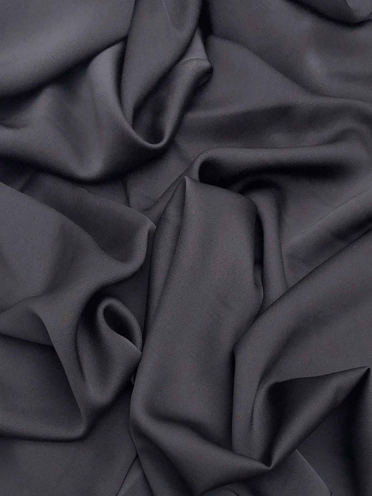 MATT LUXURY SILK RAW JET BLACK HIJAB