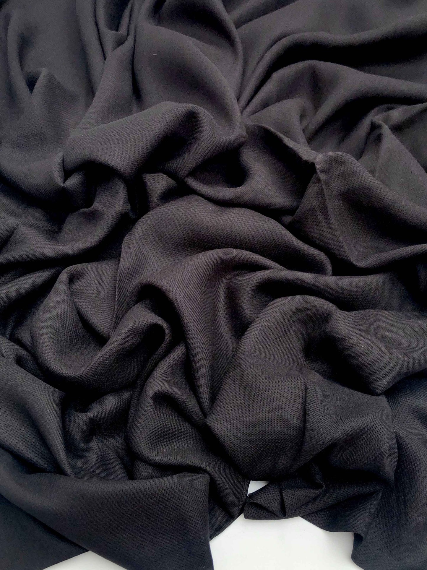 Premium Modal soft bobble free maxi jet black hijab