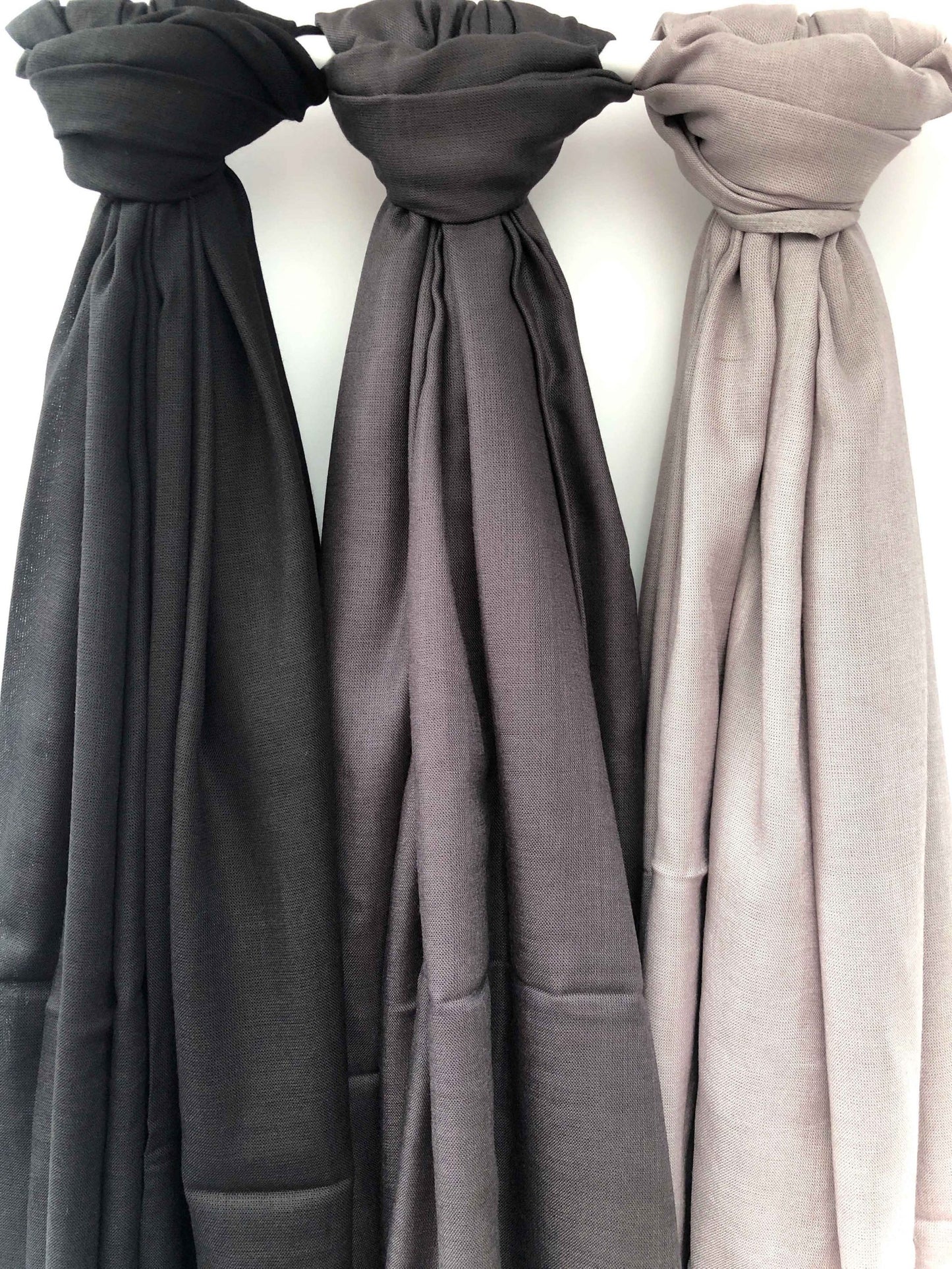 Premium Modal soft bobble free maxi jet black hijab