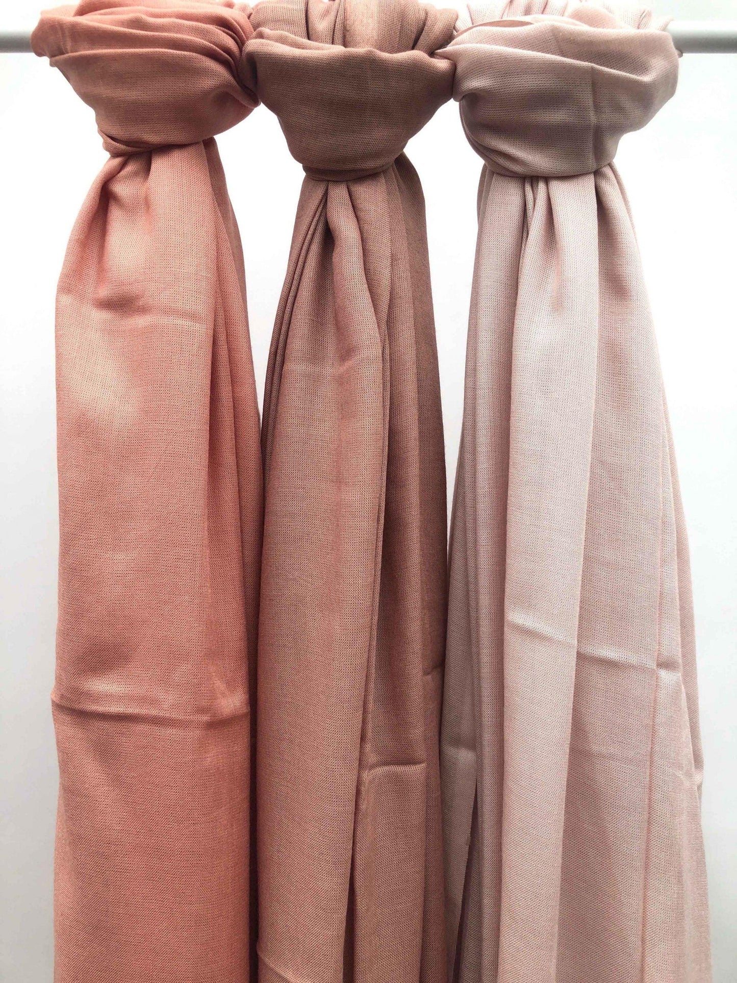 Premium Modal soft bobble free maxi salmon hijab - Hijab Junkie UK
