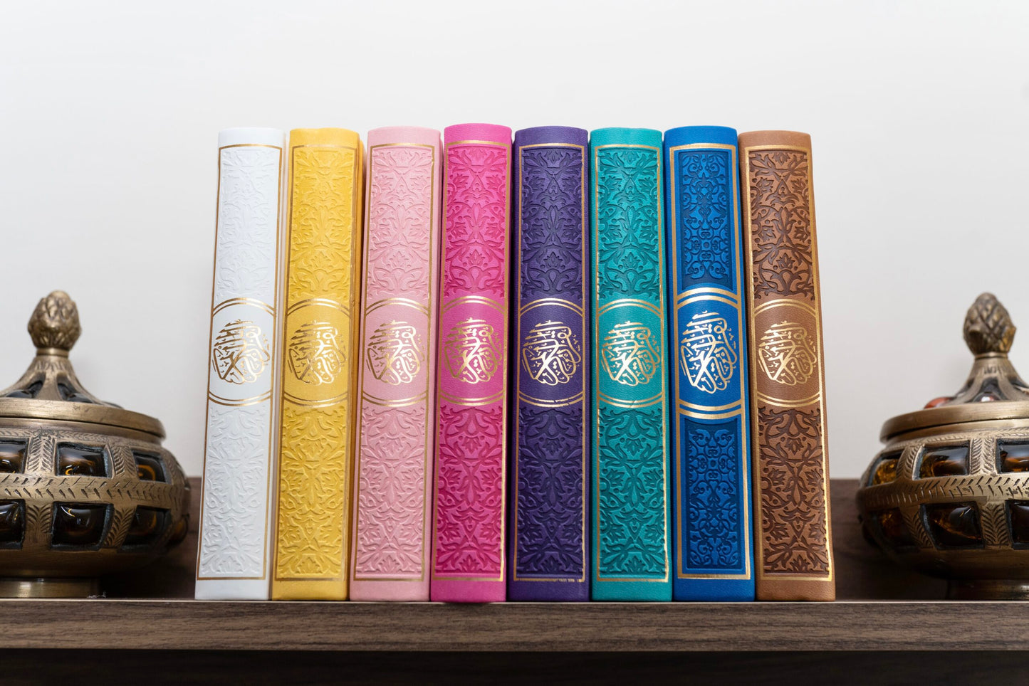 A5 Leather embossed Rainbow Quran’s 7 colours available