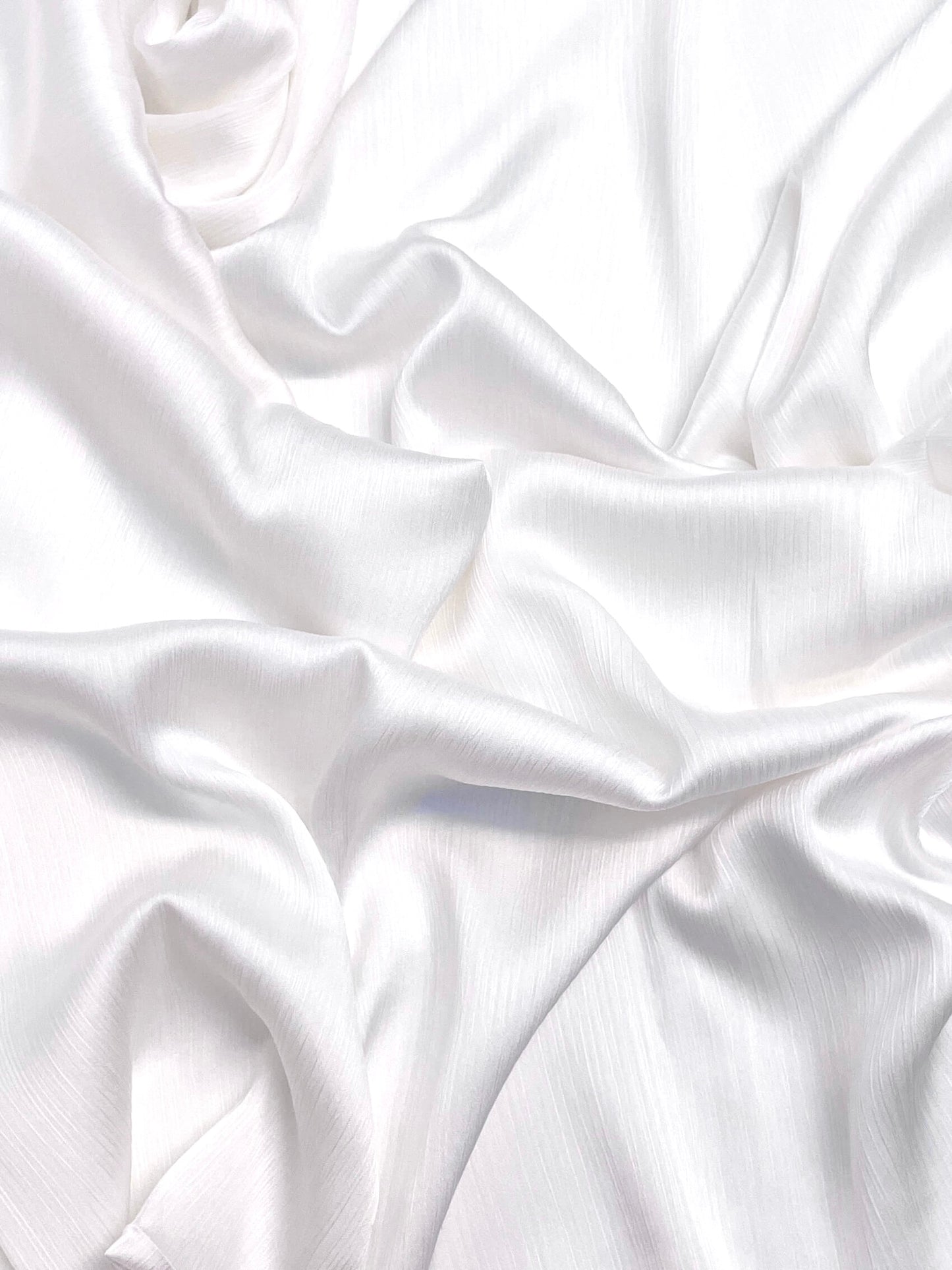 Matt Dubai crinkle silk dove white hijab