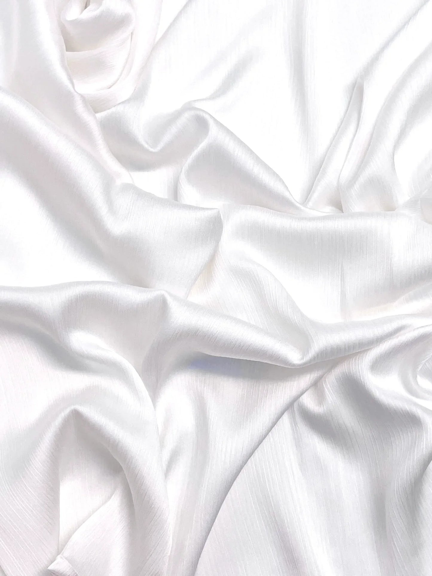 Matt Dubai crinkle silk dove white hijab - Hijab Junkie UK