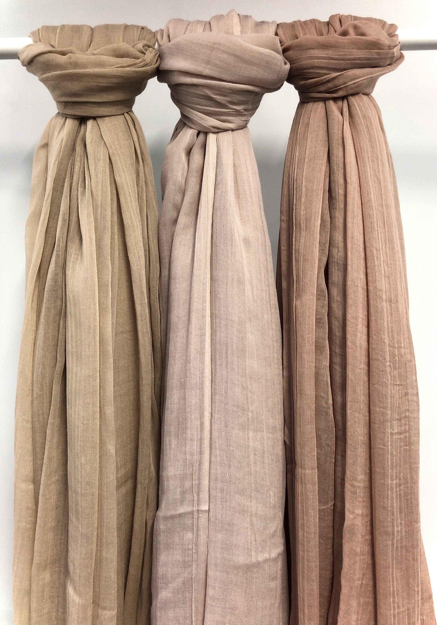 Modal Malai maxi plain latte hijab - Hijab Junkie UK