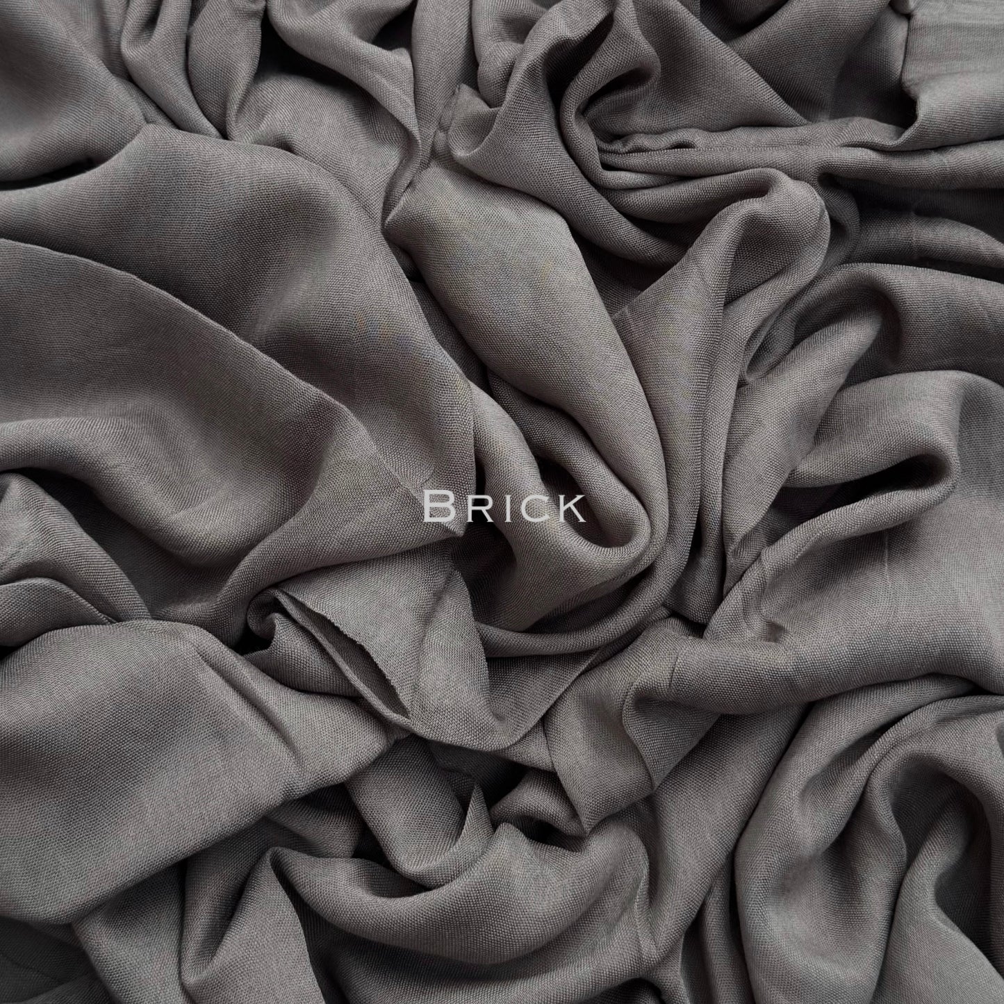 Original Modal plain stitched brick maxi hijab