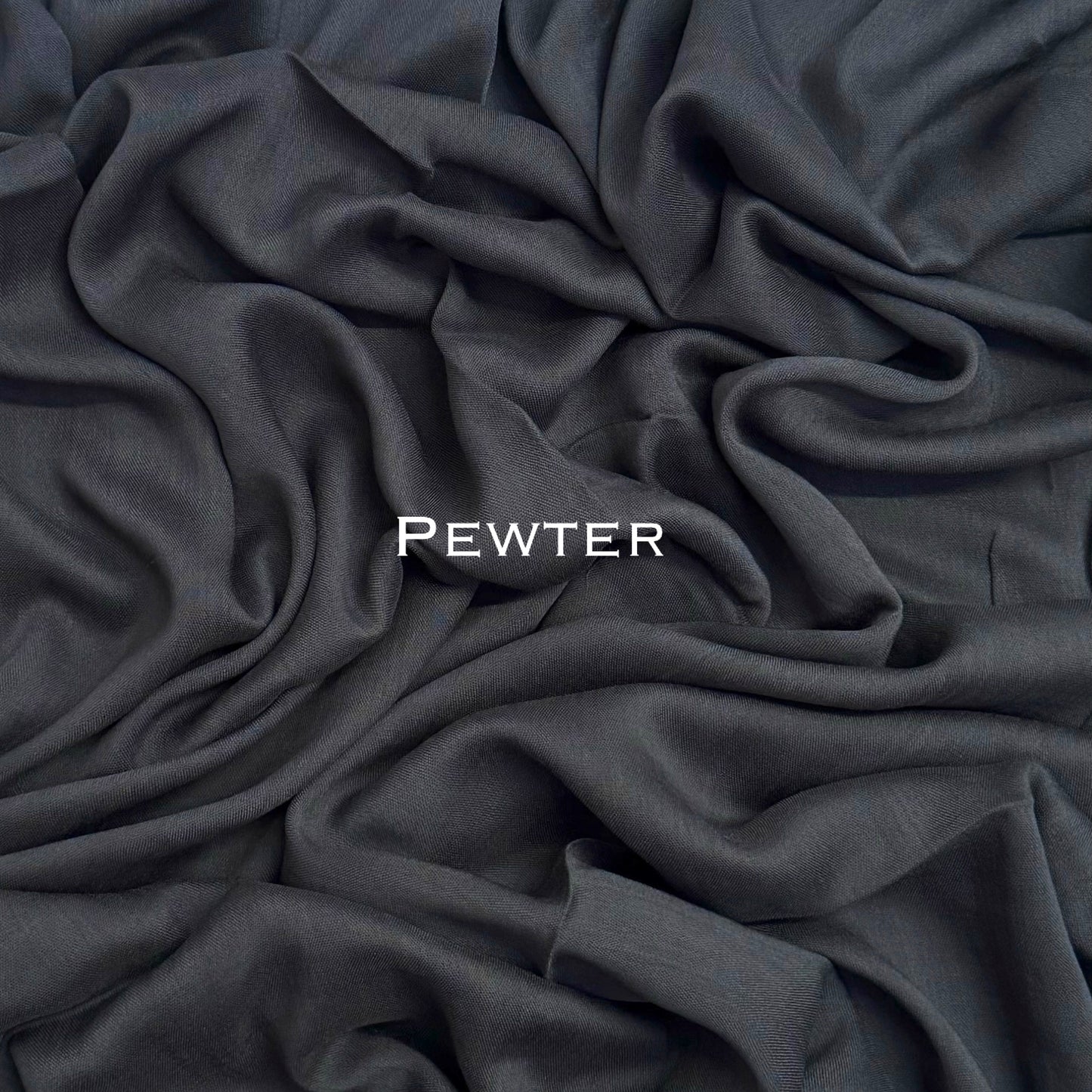 Original Modal plain stitched pewter maxi hijab