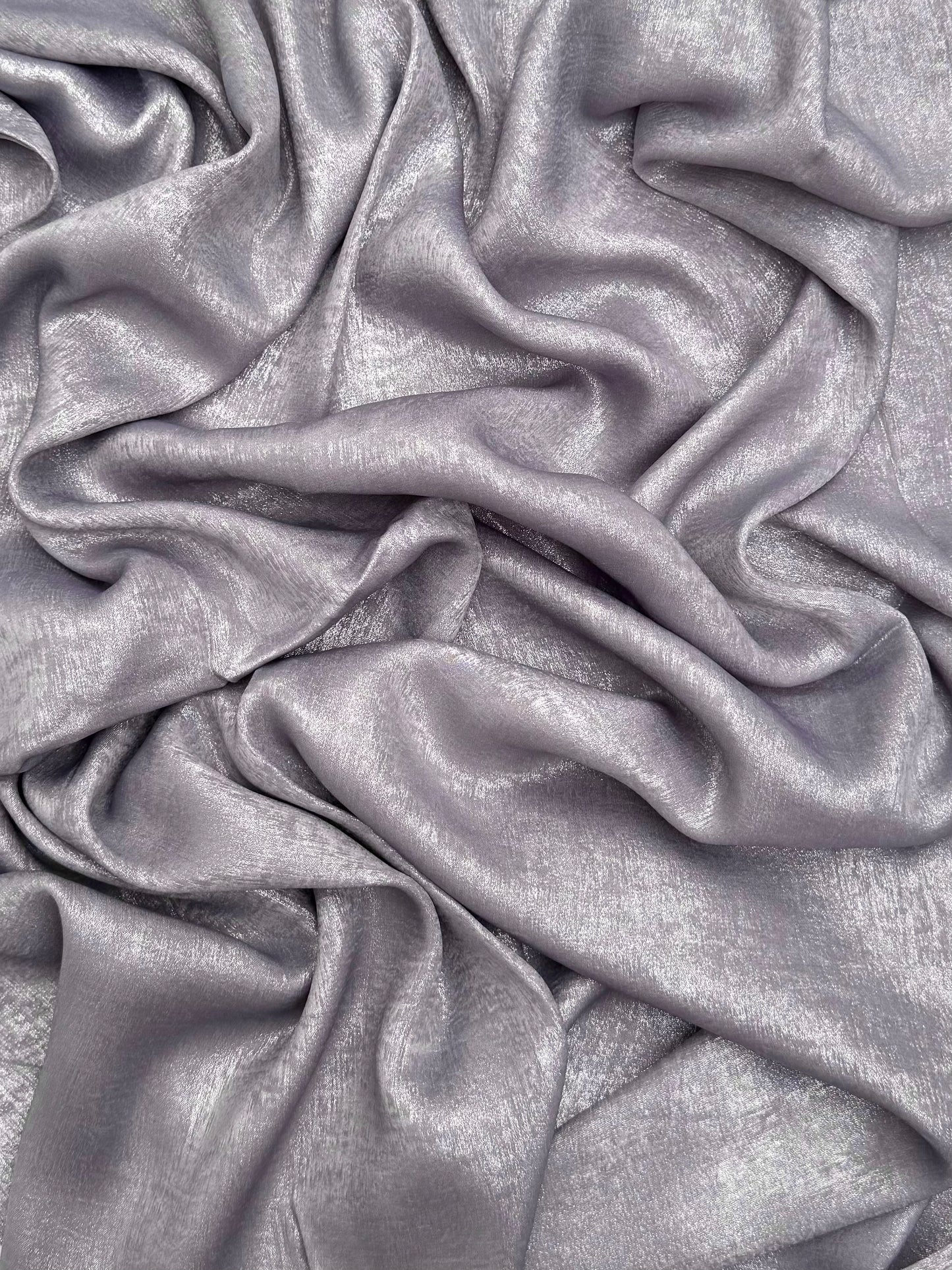 Metallic Parus matt antique silver hijab