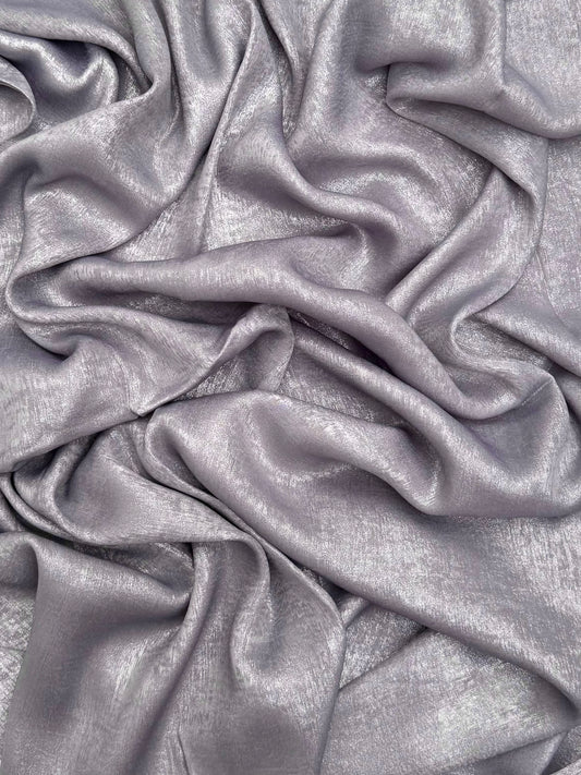 Metallic Parus matt antique silver hijab