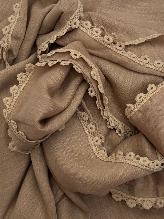 Maxi plain Turkish kinaari toffee hijab