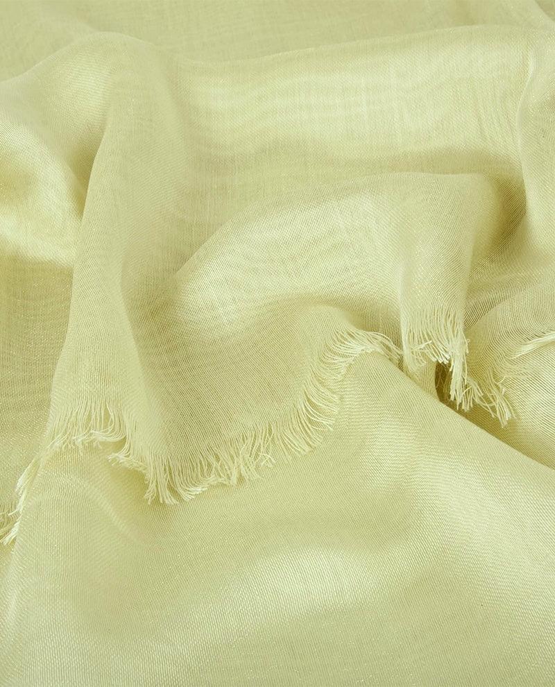 Maxi Luxury dupioni butter cream hijab - Hijab Junkie UK