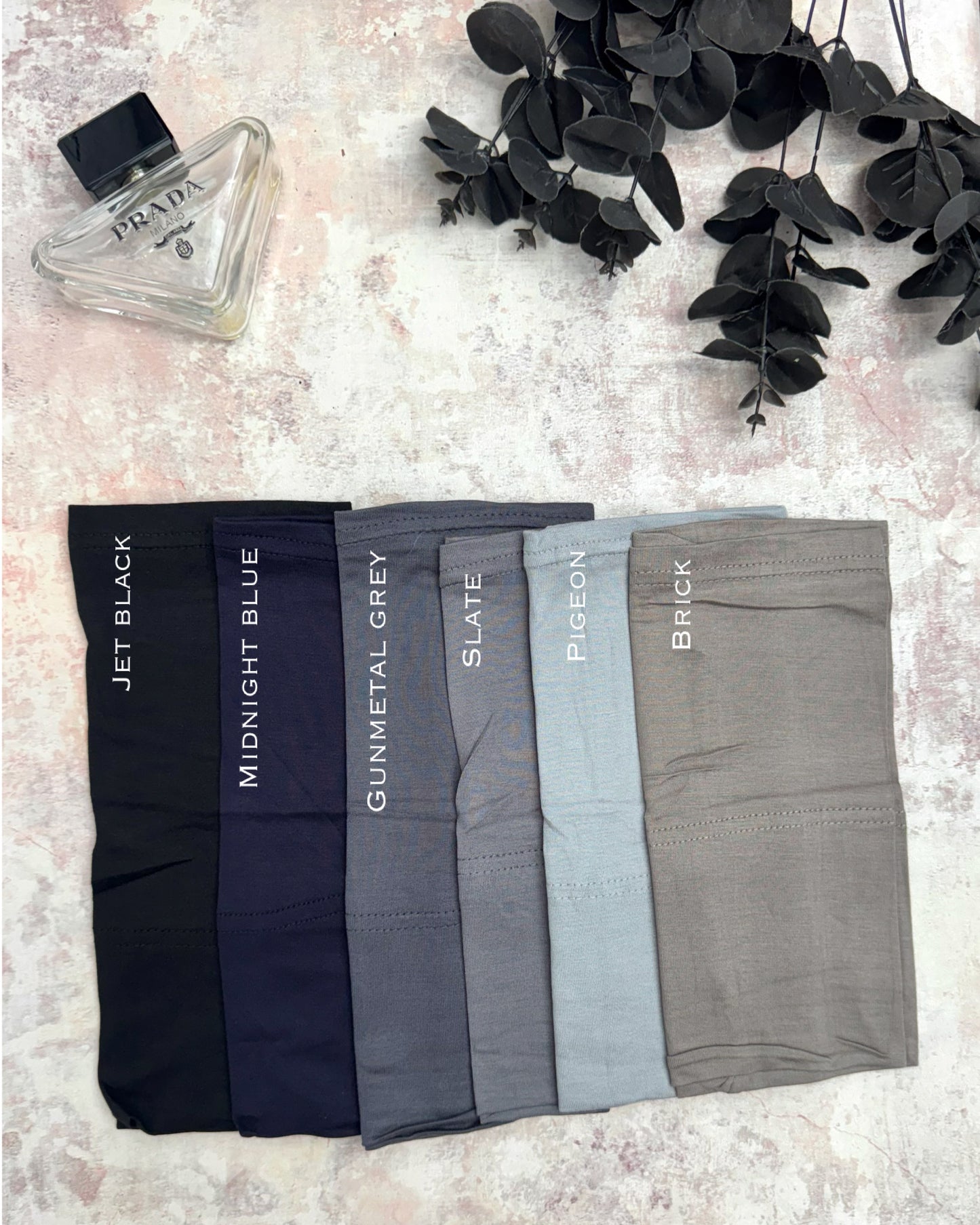 Standard premium stitched jersey plain forest green hijab