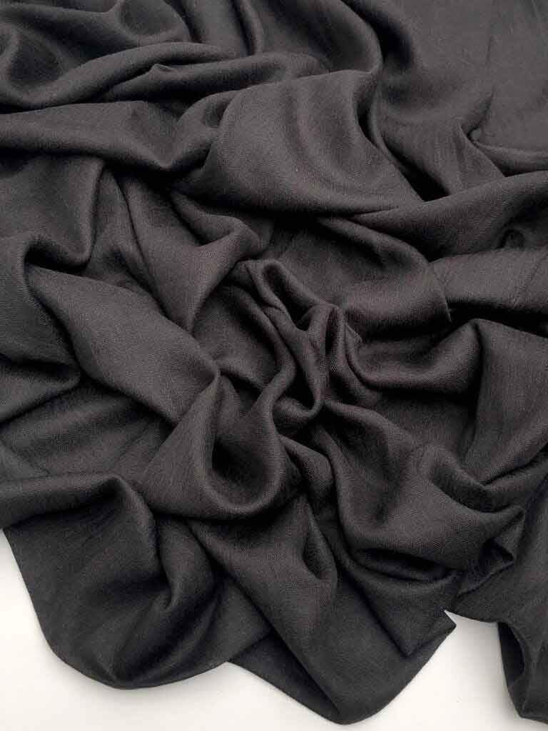Maxi plain modal jet black hijab