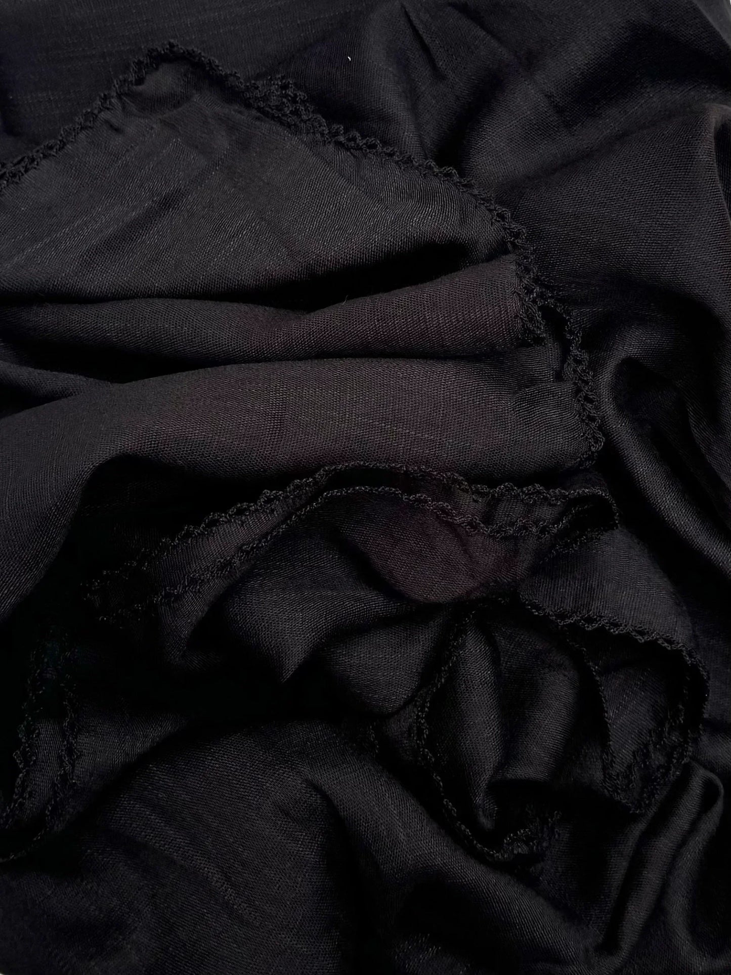 Maxi plain Turkish picot pewter hijab - Hijab Junkie UK