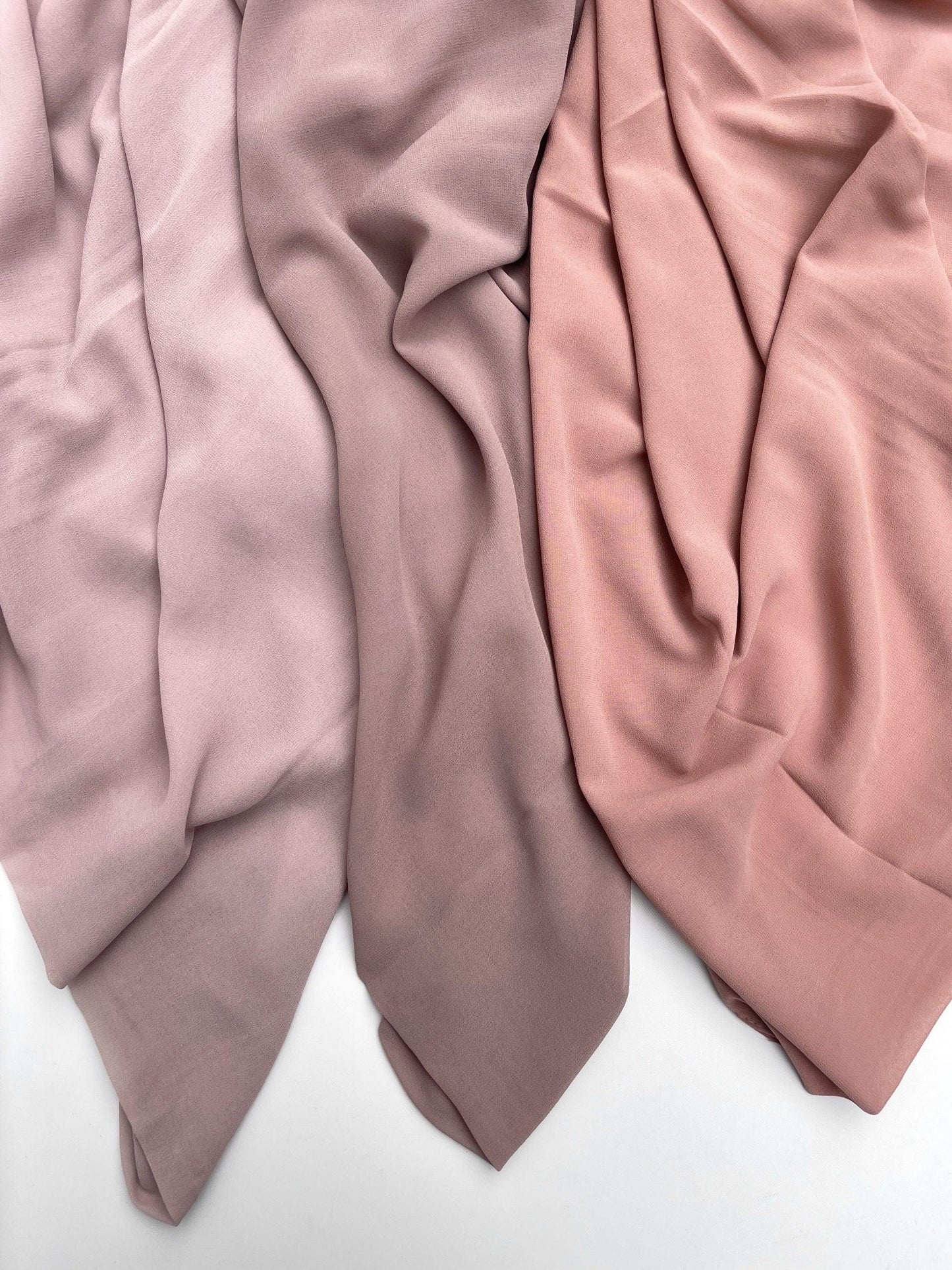 Maxi super premium chiffon light salmon hijab - Hijab Junkie UK