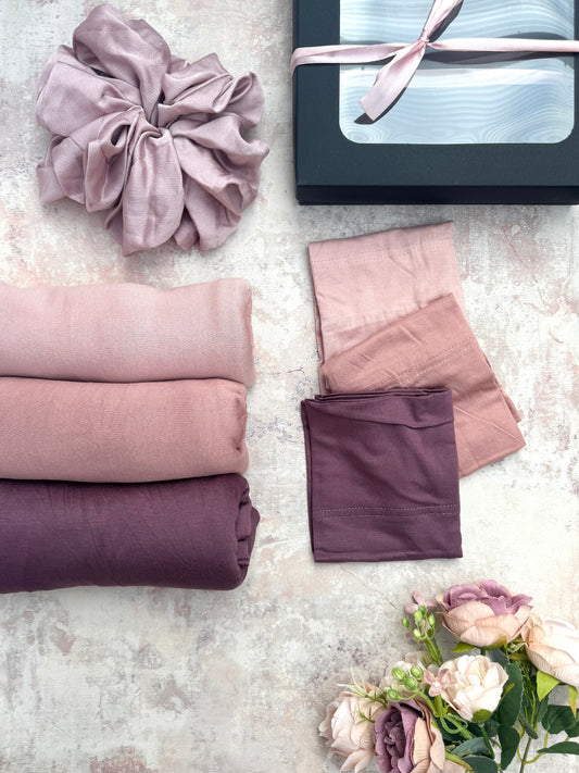 Premium jersey lemonade hijab gift box set