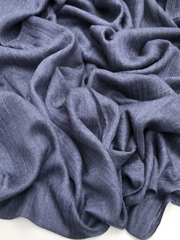 Maxi plain modal air force blue hijab