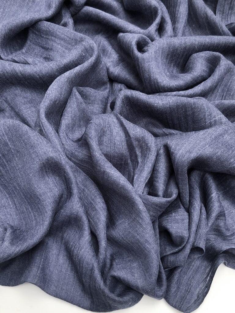 Maxi plain modal air force blue hijab - Hijab Junkie UK