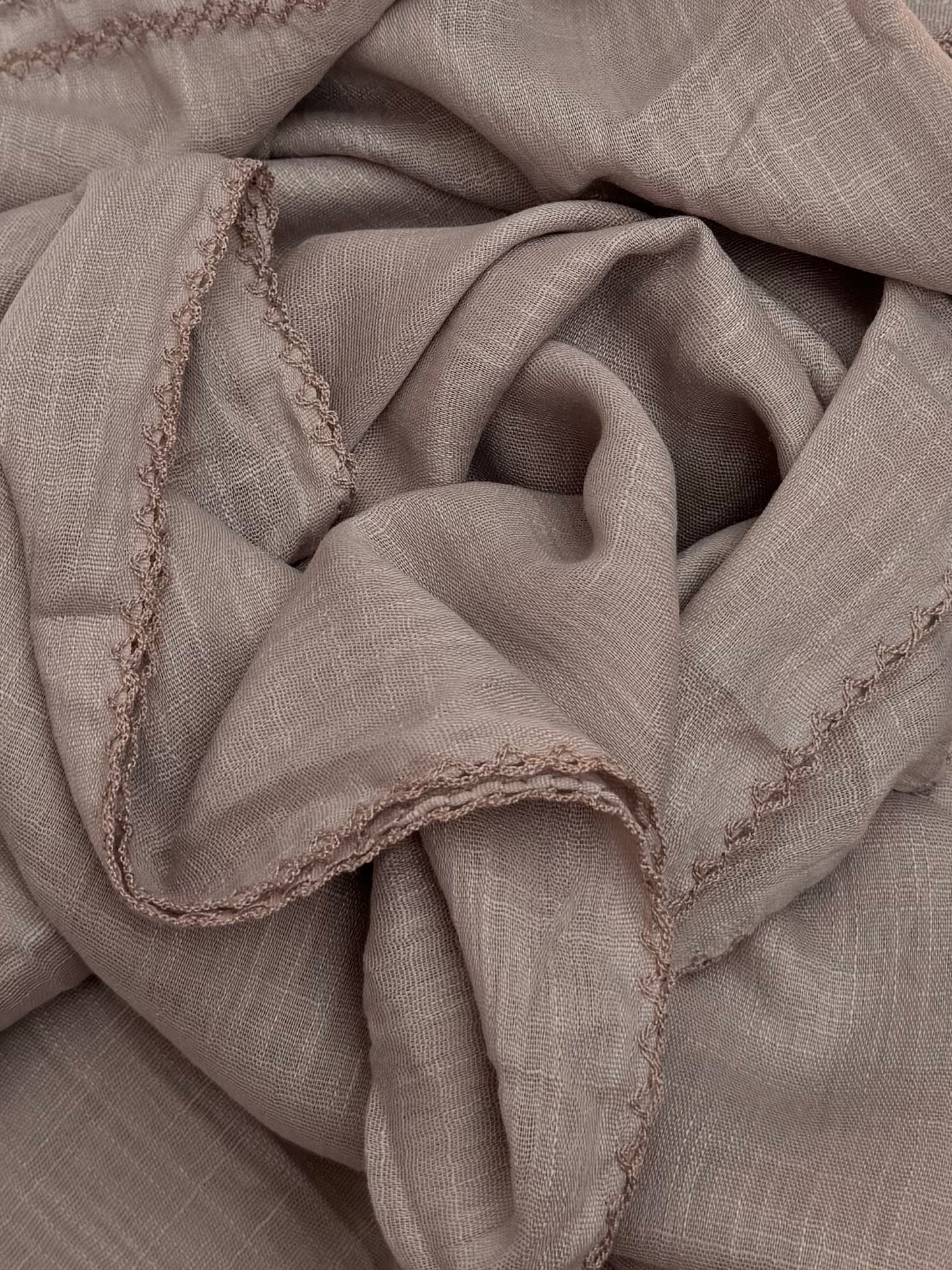 Maxi plain Turkish picot truffle hijab