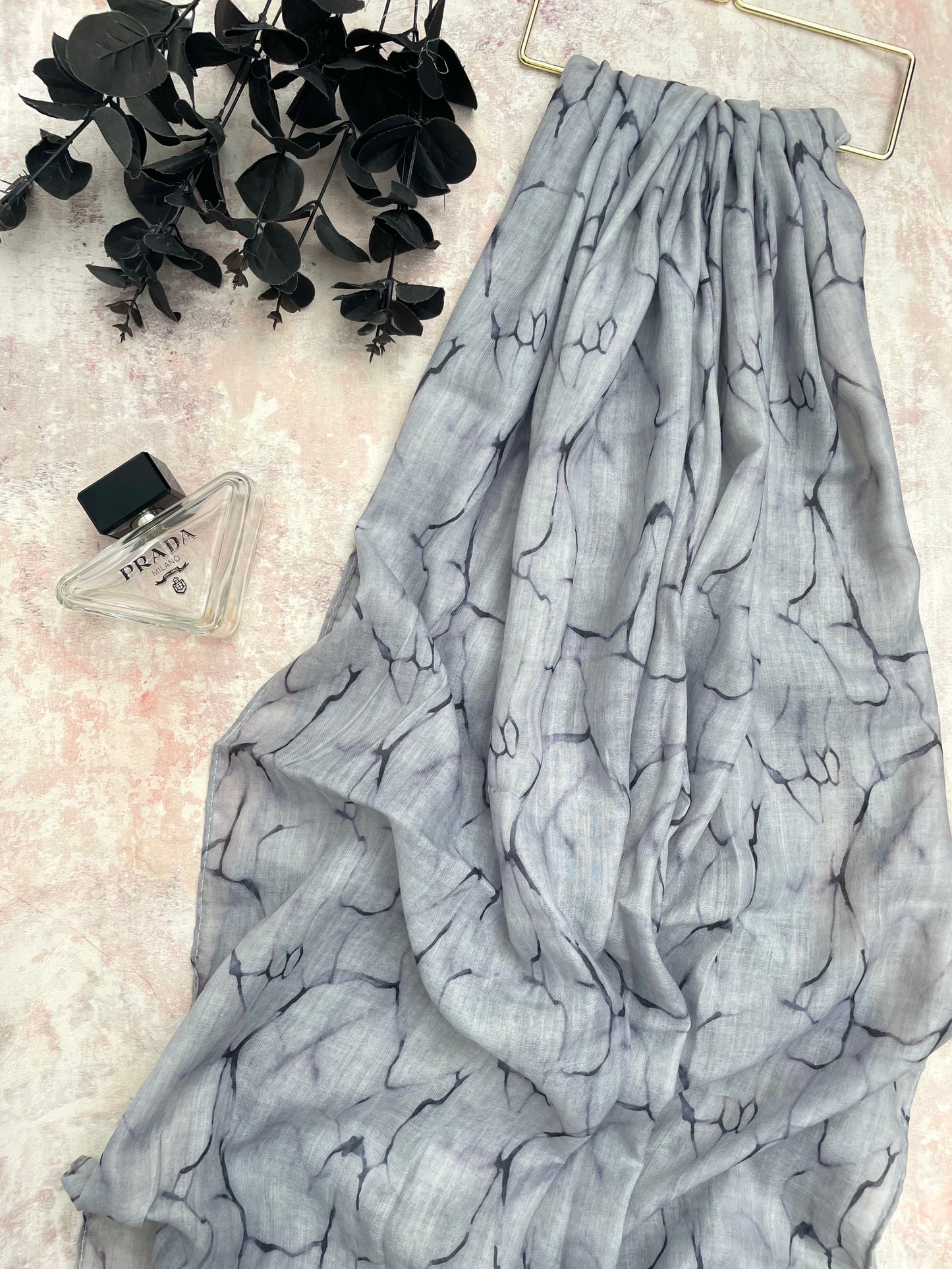 Water coloured Modal Printed Crack Hijab