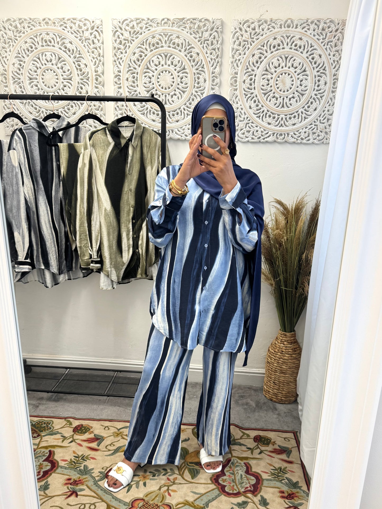 NEW Mango Striped Loose Fit Free Size Cord Set