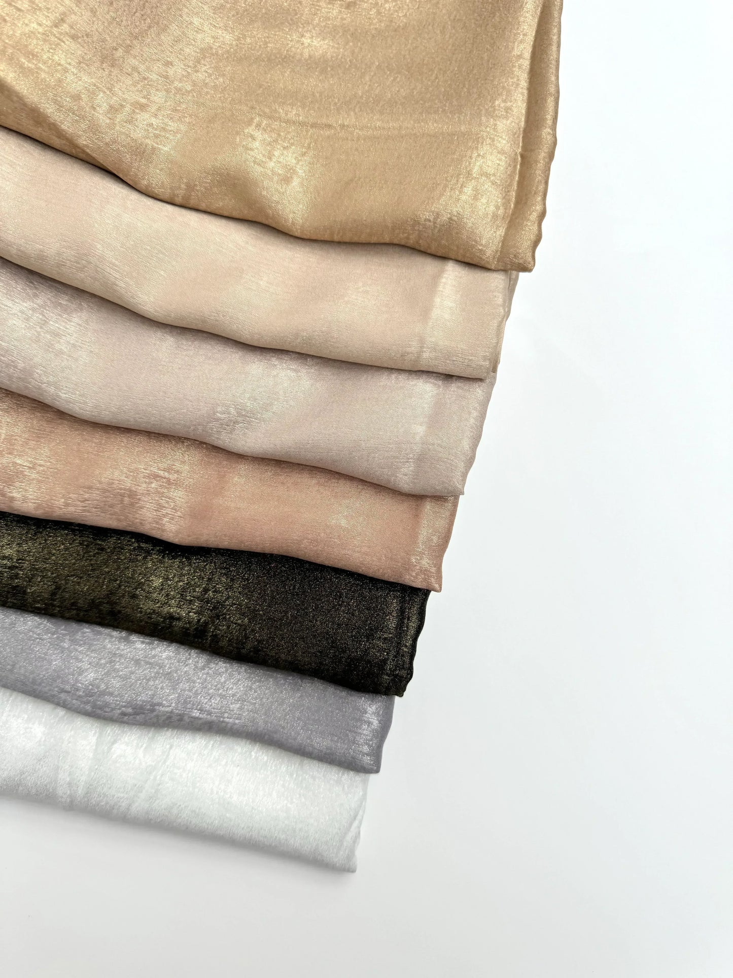 Metallic Parus matt dove white hijab - Hijab Junkie UK