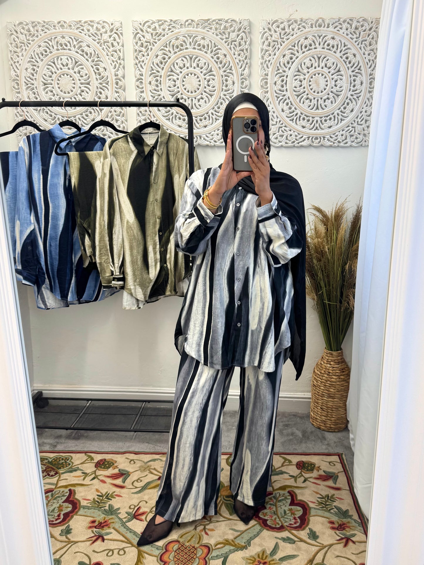 NEW Mango Striped Loose Fit Free Size Cord Set