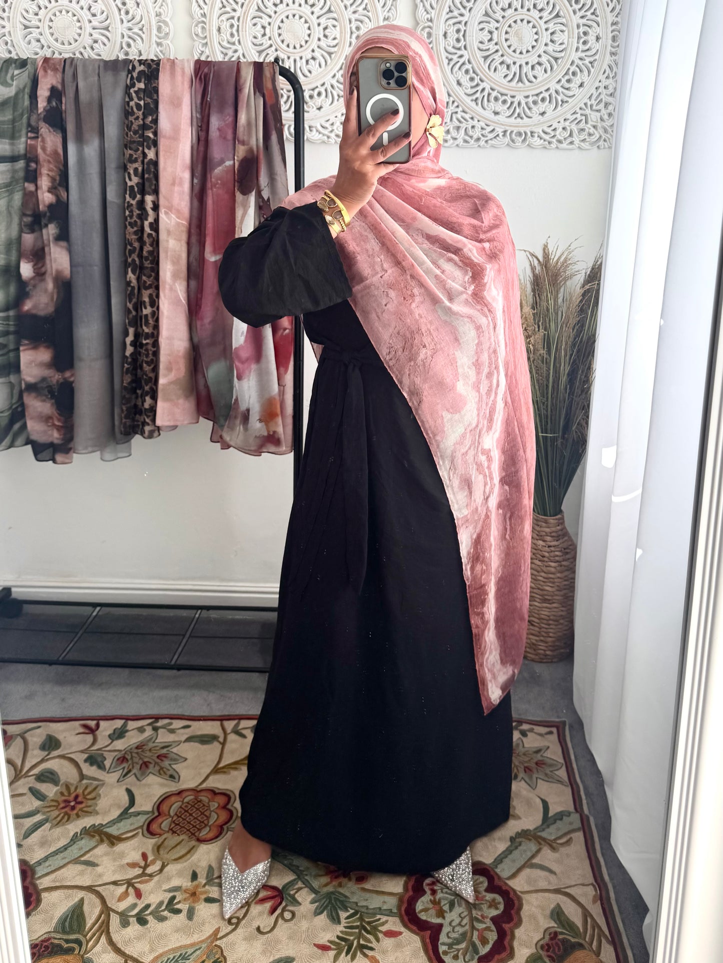 Water coloured Modal Printed Lemonade Ripple Hijab