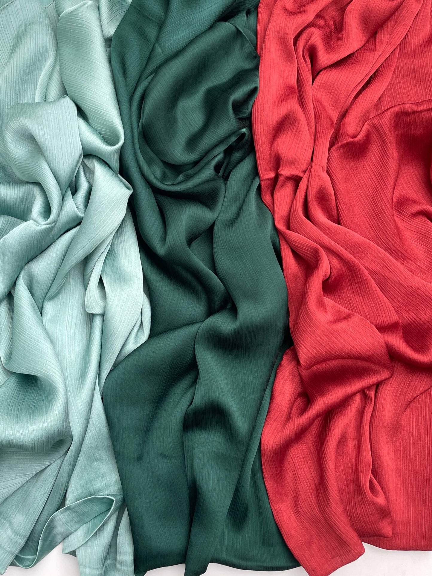 Matt Dubai crinkle silk fire hijab
