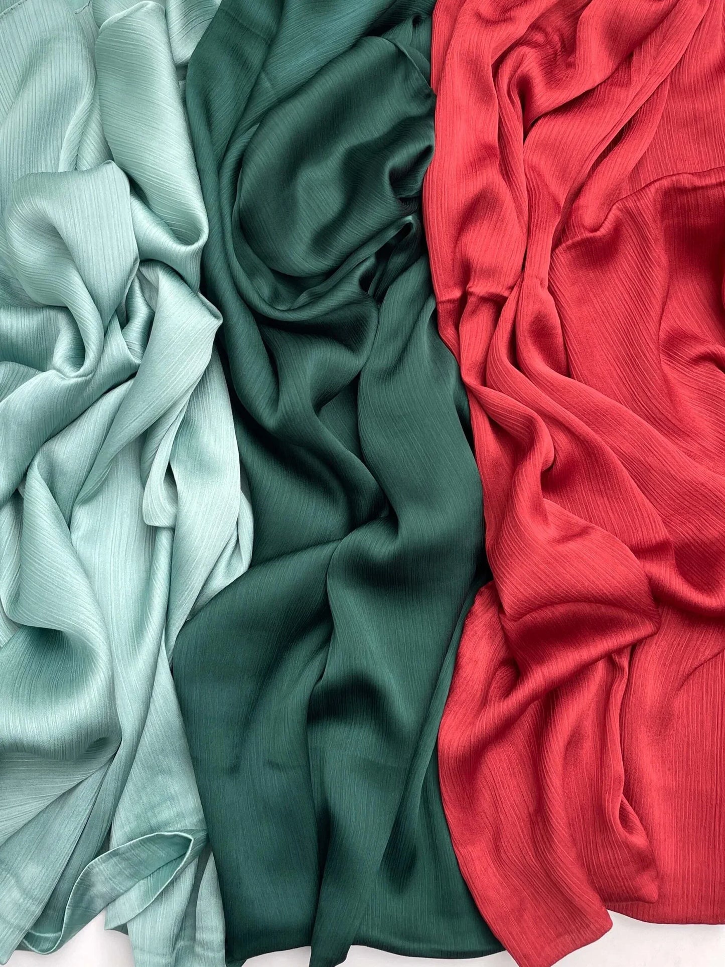 Matt Dubai crinkle silk fire hijab - Hijab Junkie UK