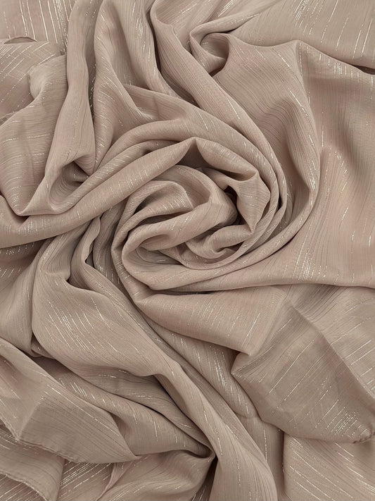 Metallic Dubai chiffon chai hijab