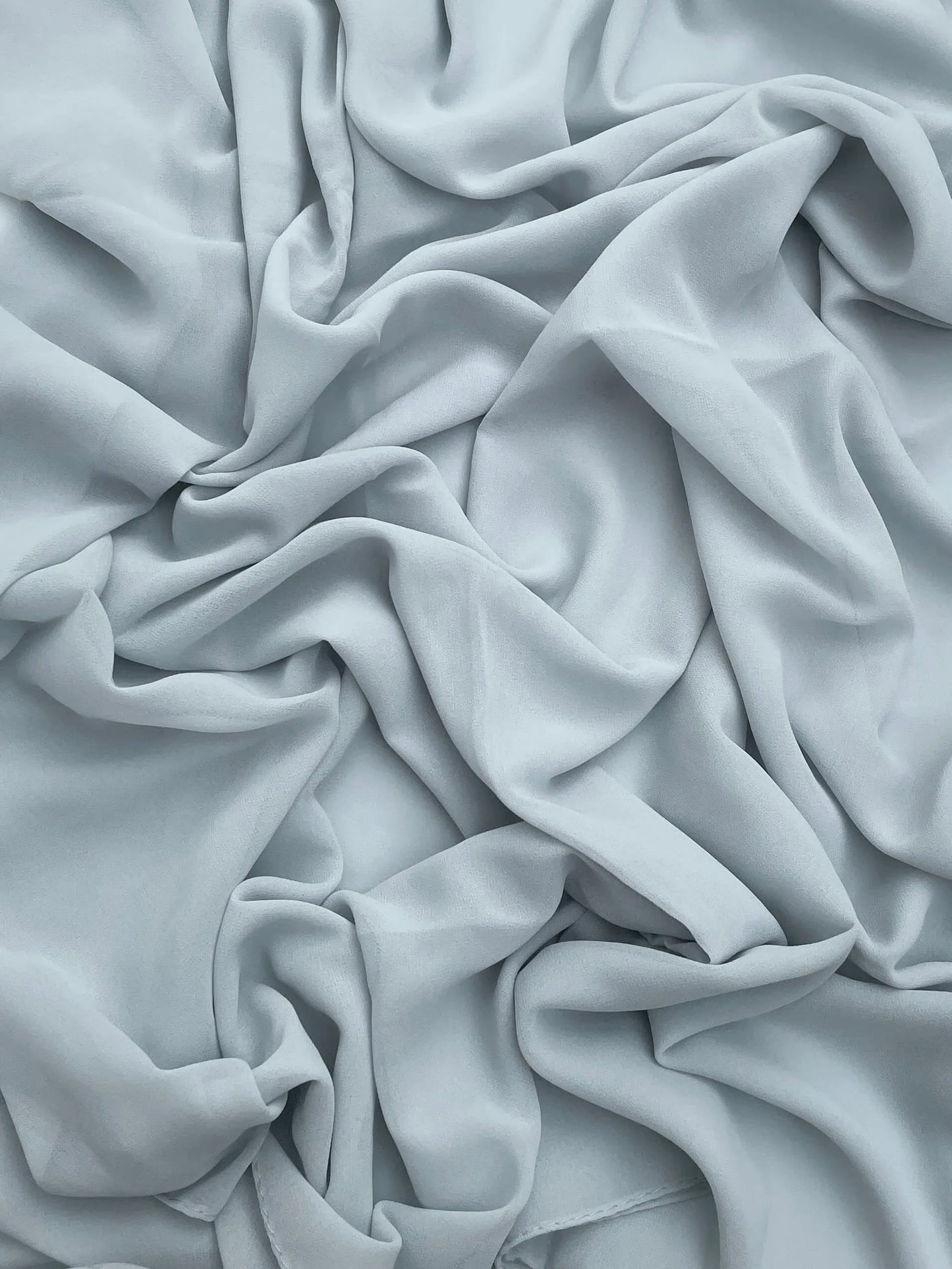 Maxi super premium chiffon powder blue hijab - Hijab Junkie UK