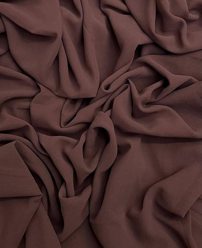 maxi super premium chiffon pecan hijab - Hijab Junkie UK