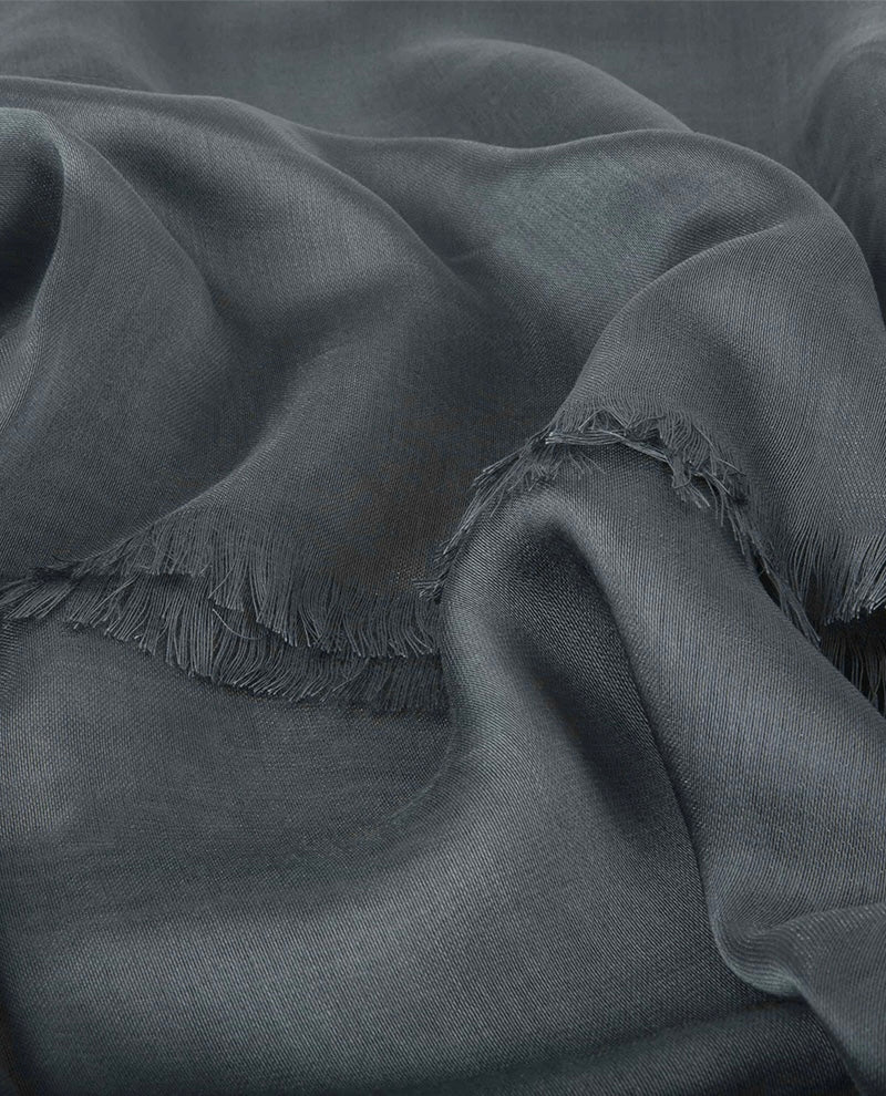 Maxi Luxury dupioni charcoal hijab