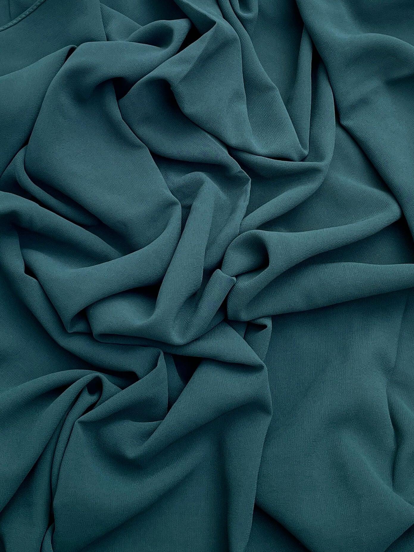 Maxi super premium chiffon peacock hijab - Hijab Junkie UK