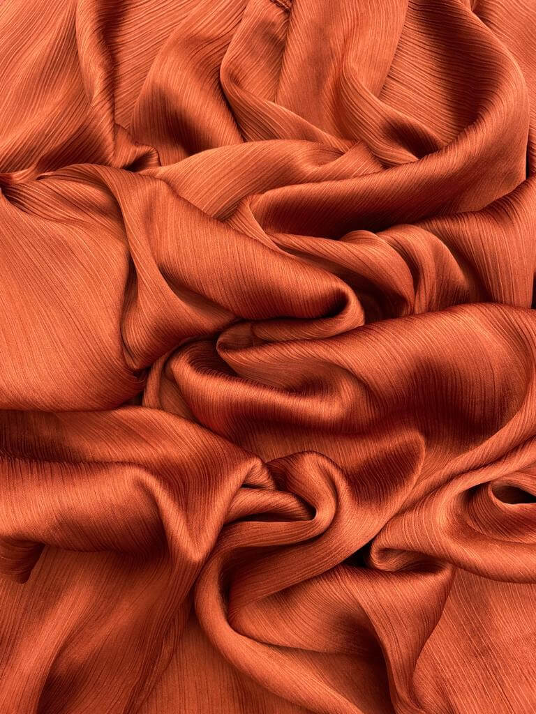 Matt Dubai crinkle silk spice hijab