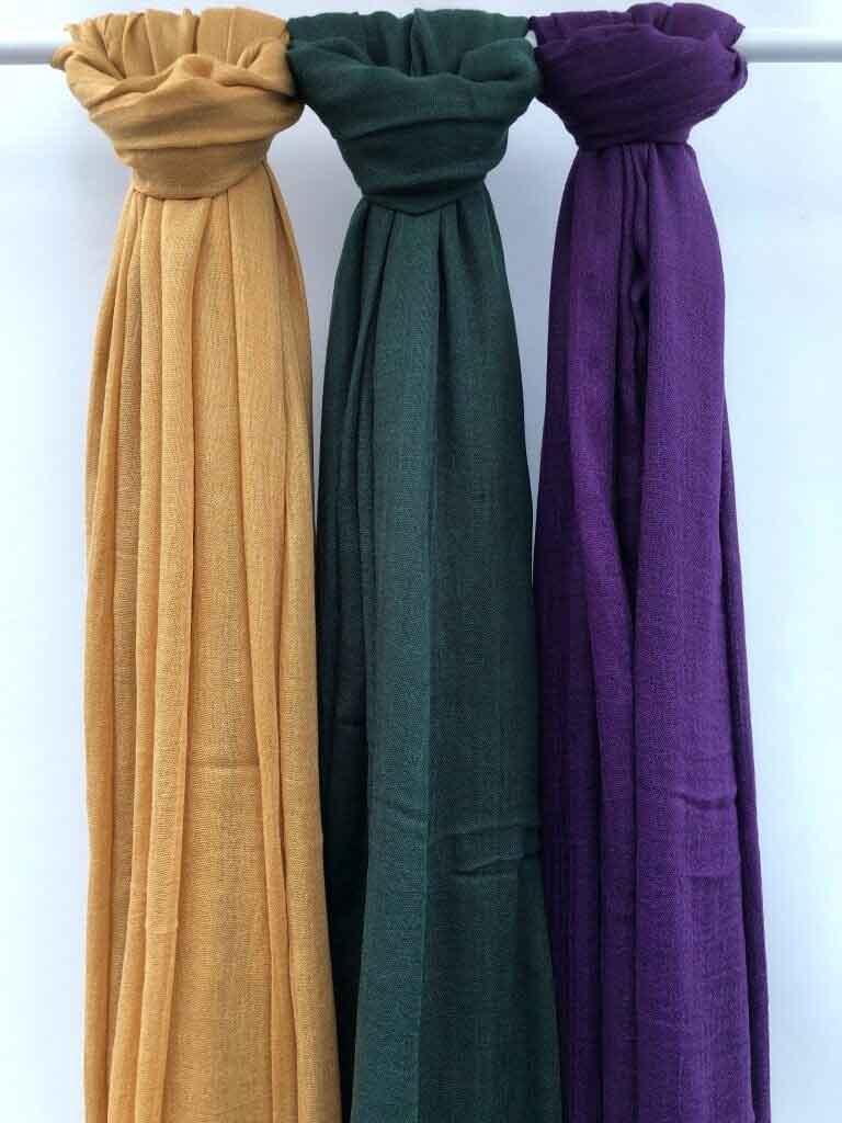 Maxi plain modal bottle green hijab - Hijab Junkie UK