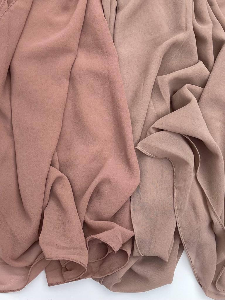 maxi super premium chiffon chai hijab - Hijab Junkie UK