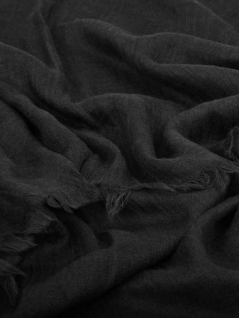 Maxi plain modal jet black hijab - Hijab Junkie UK