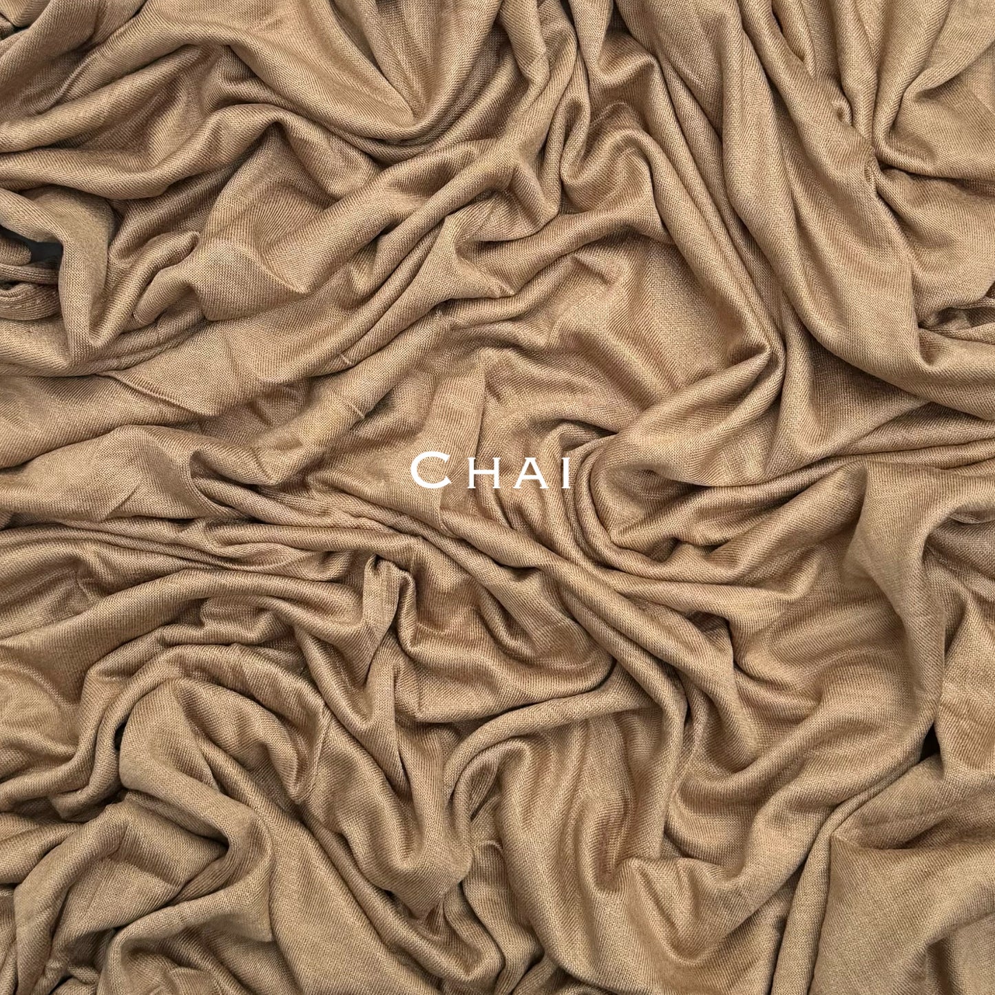 Standard & Maxi premium stitched jersey plain chai hijab