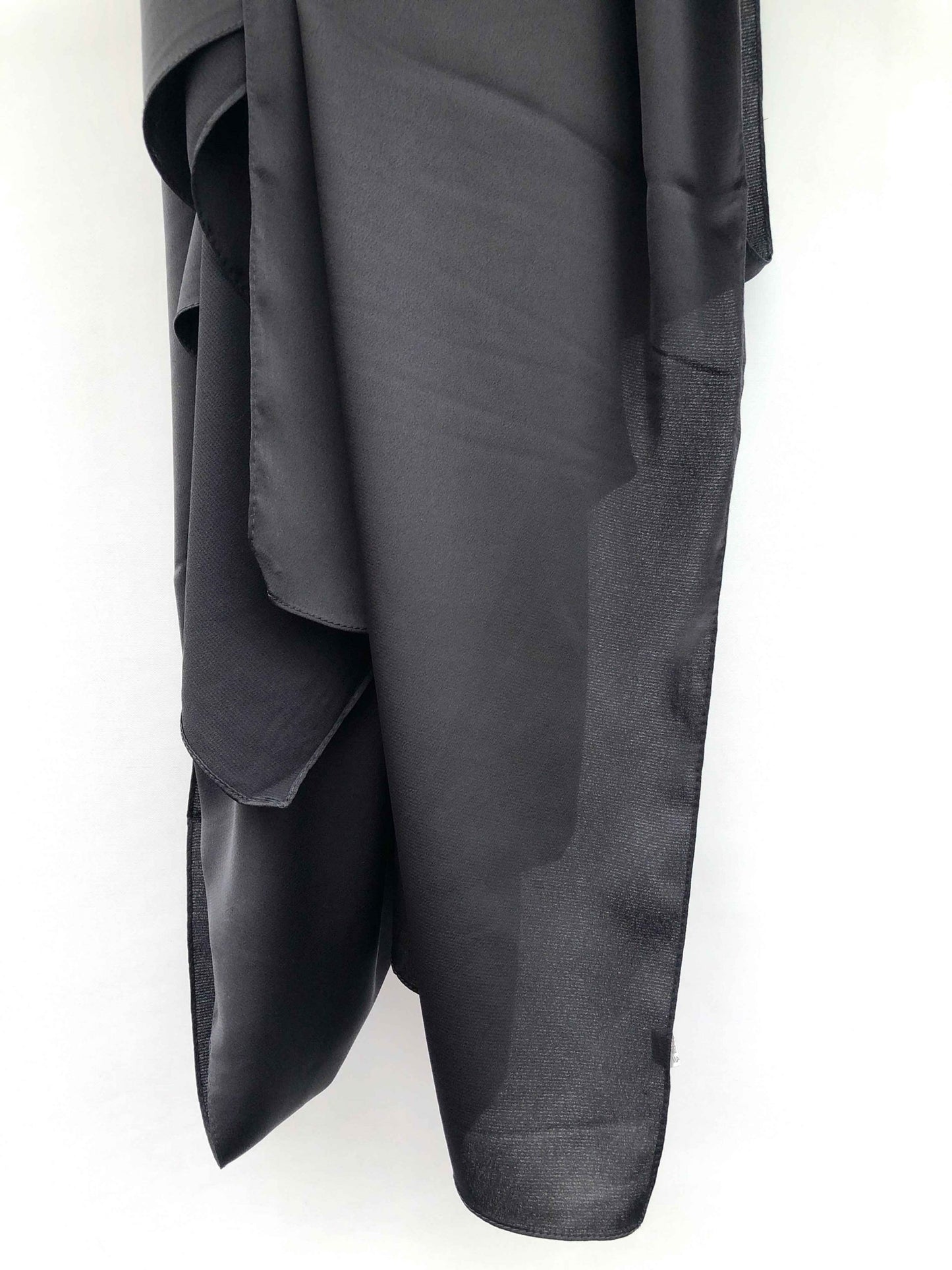MATT LUXURY SILK RAW JET BLACK HIJAB