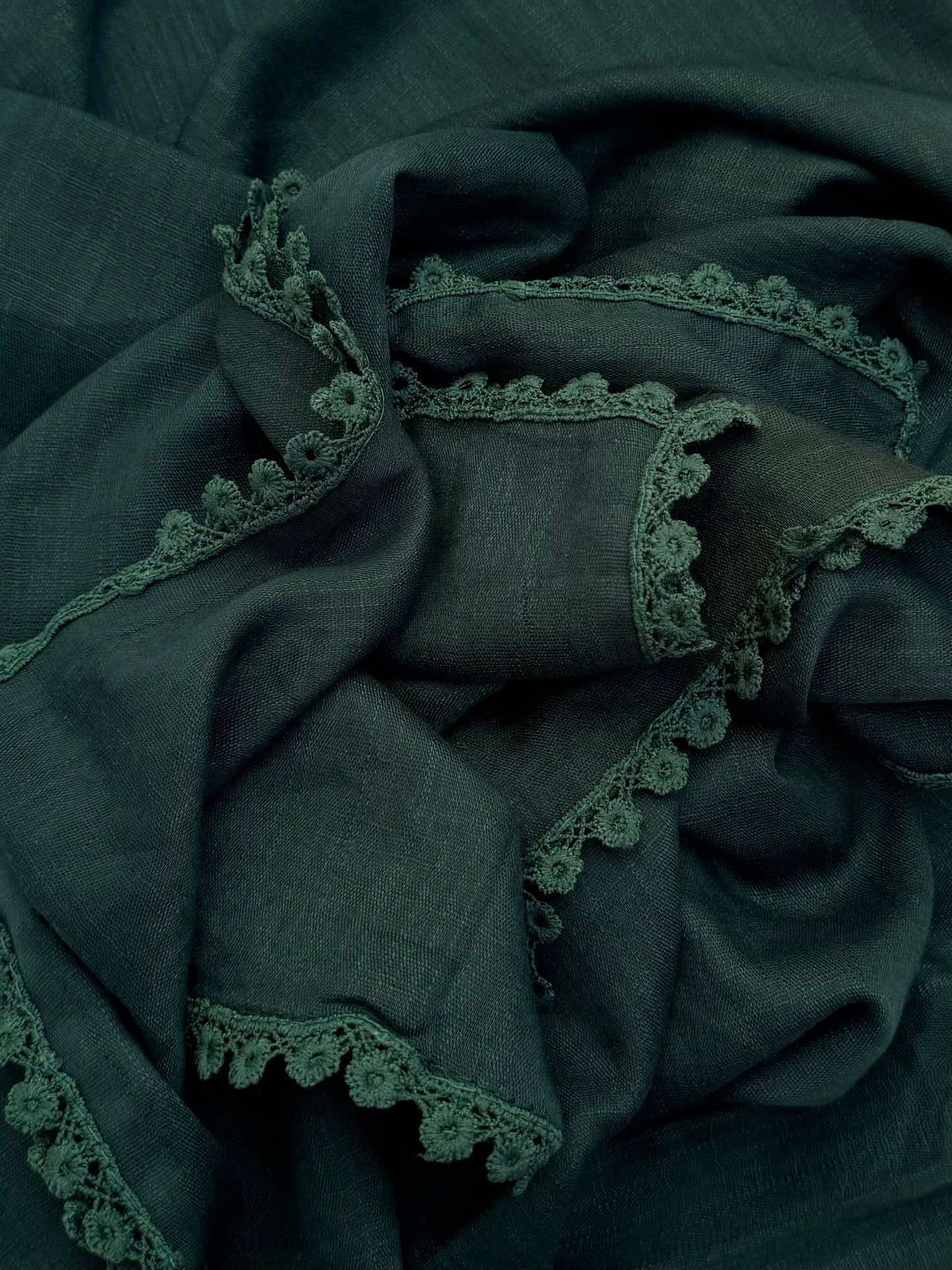 Maxi plain Turkish kinaari emerald hijab