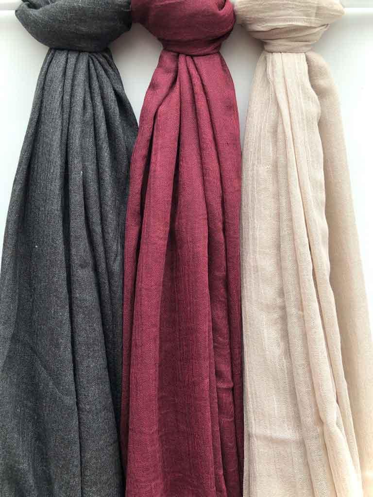 Modal maxi plain dark maroon hijab - Hijab Junkie UK